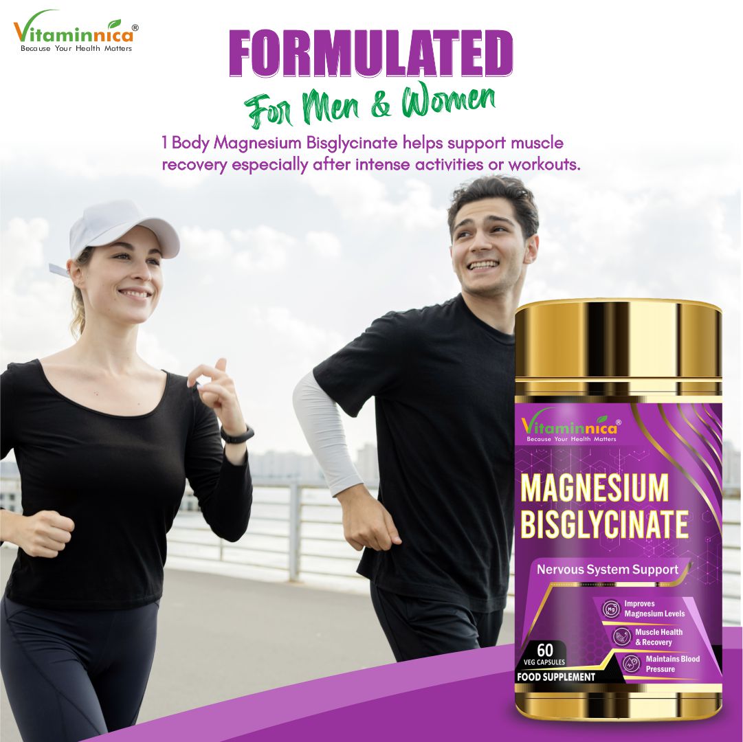 Women PCOS Care Bundle- Vitaminnica Magnesium Bisglycinate+ Her Health+ Iron+Folic Acid- 180 Capsules