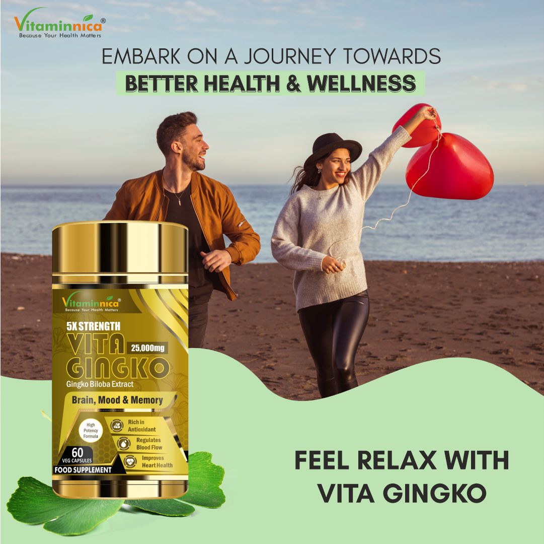 Vitaminnica Vita Gingko 500mg- 60 Capsules