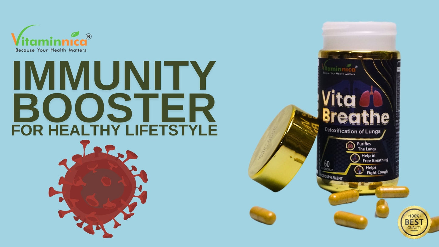 Vitaminnica Vita Breathe: Most Recommended For Lungs Support -60 Capsules