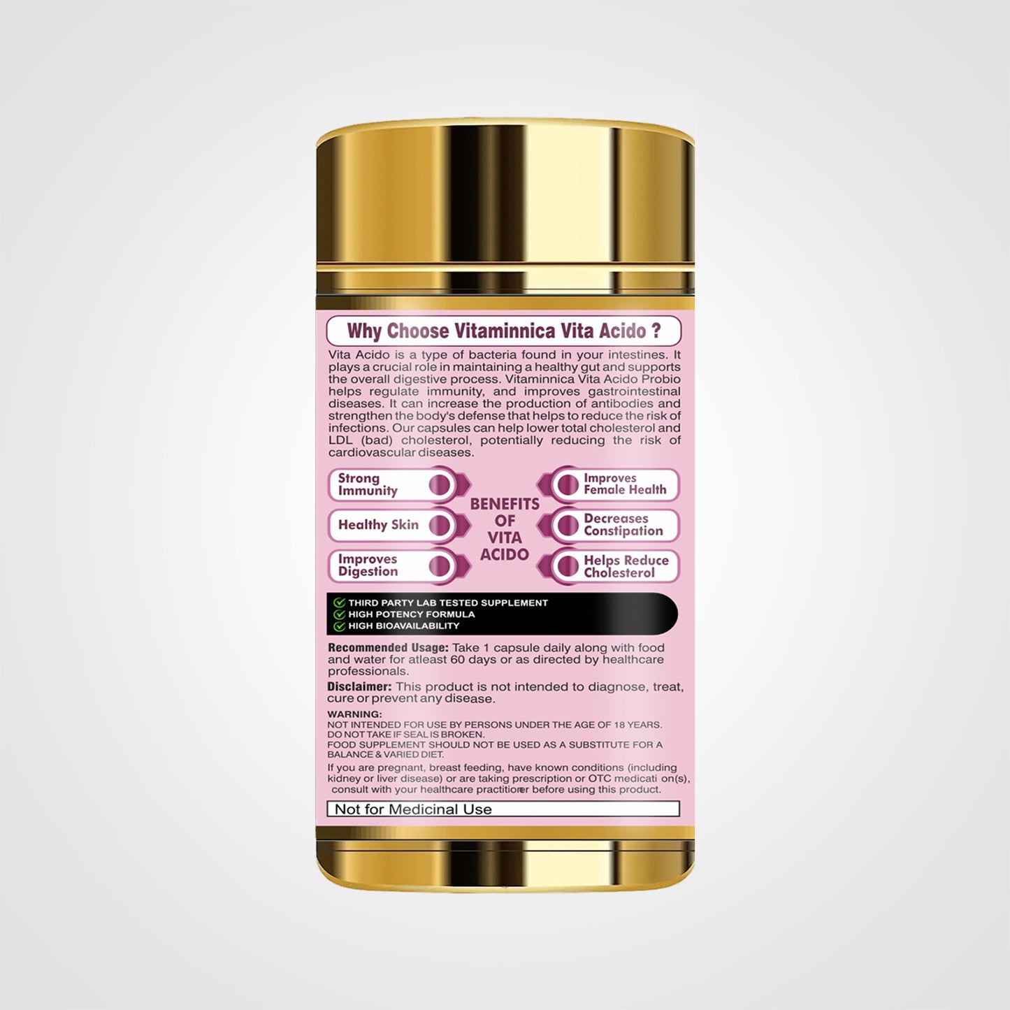 Vitaminnica Vita Acido Probio- 60 Capsules